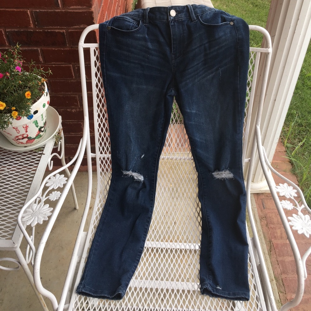 DARK BLUE SKINNY JEANS SIZE 2